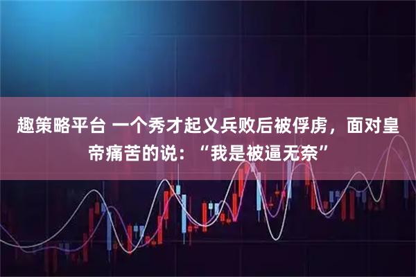 趣策略平台 一个秀才起义兵败后被俘虏，面对皇帝痛苦的说：“我是被逼无奈”